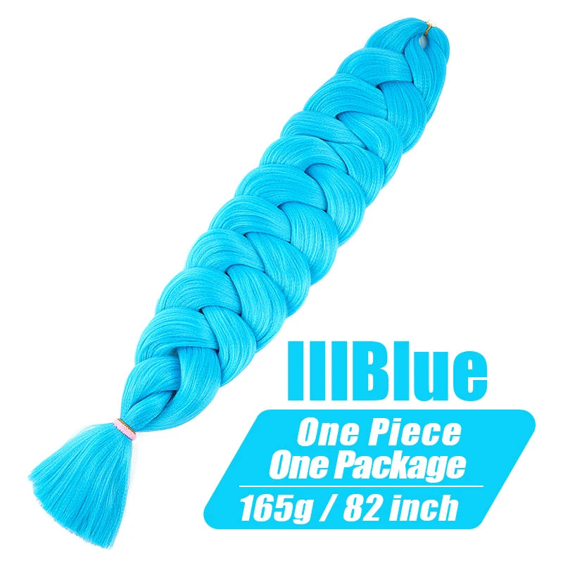 82 Inch Long Jumbo Braiding Hair Synthetic Braids Crochet Hair Extensions 165g