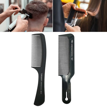 Black Flattop Hair Cutting Comb Hair Brush