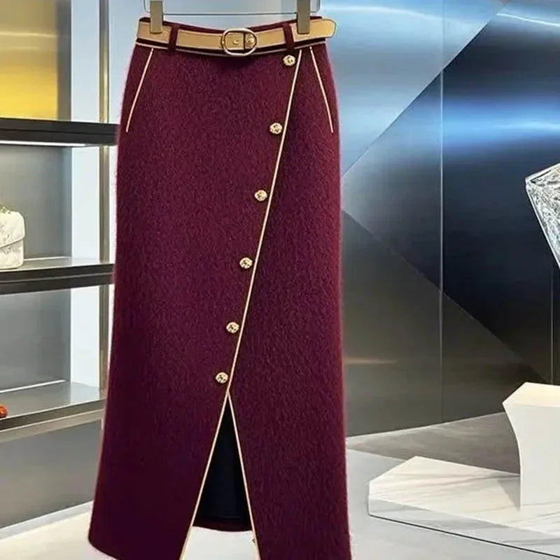 Long High Waist Soft Loose Joker Skirt