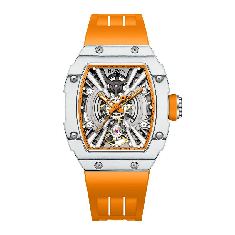 3D Skeleton mechanical Ark series luminous sport carbon fiber case Watch