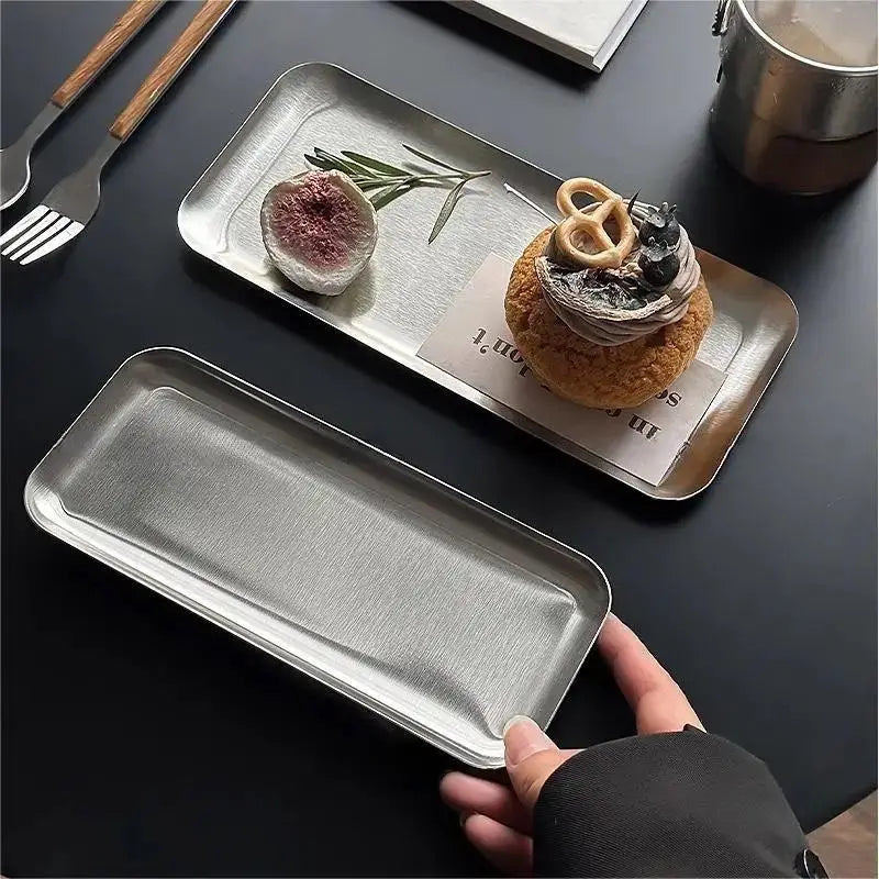 Stainless Steel Rectangular Plate Trays