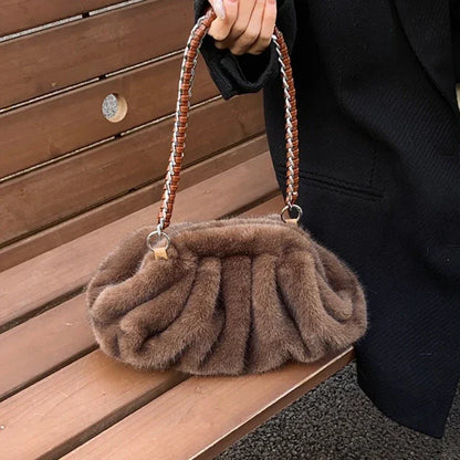 Faux Fur Shoulder Bags