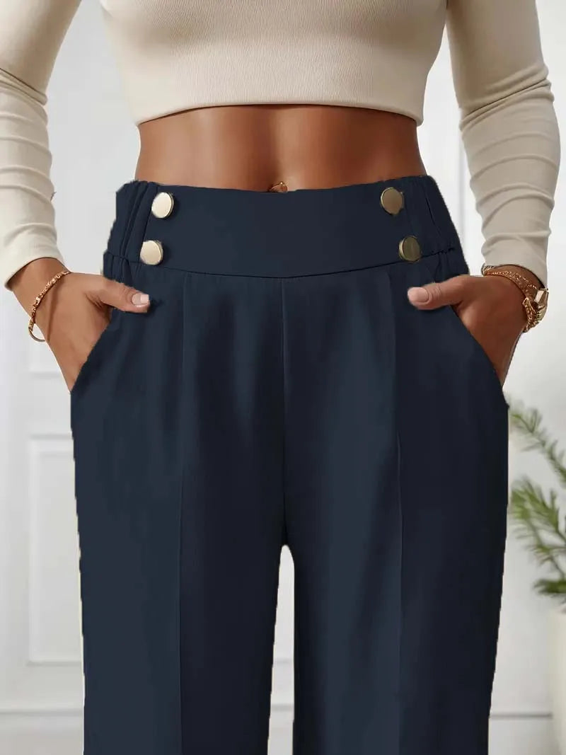 High Waist Wide Leg Pants