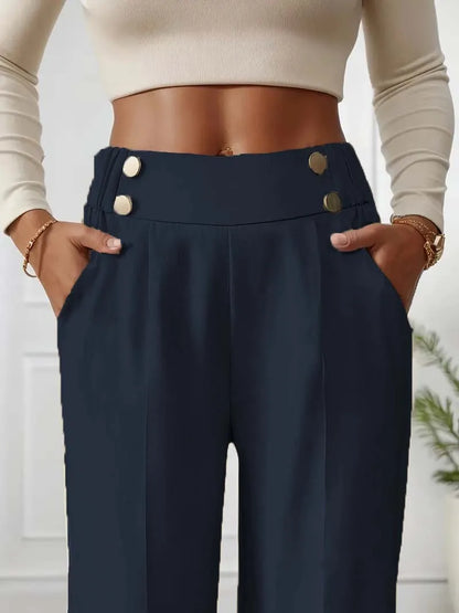 High Waist Wide Leg Pants