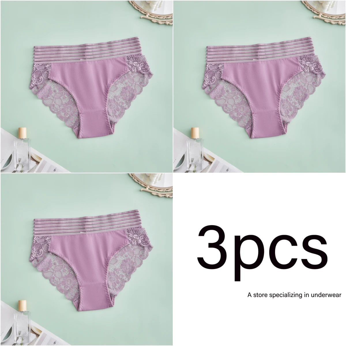 S-4XL plus size 3PCS sexy lace Lingerie