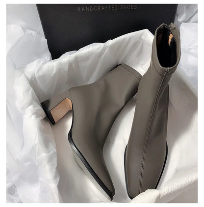 DANA Soft Leather High Heel Boots