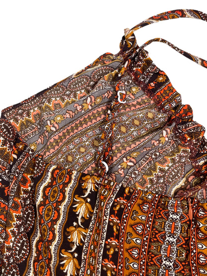 Backless Split Thigh Boho Dress