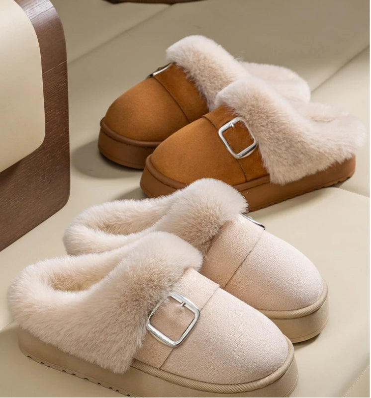thickened home cotton slippers shoes