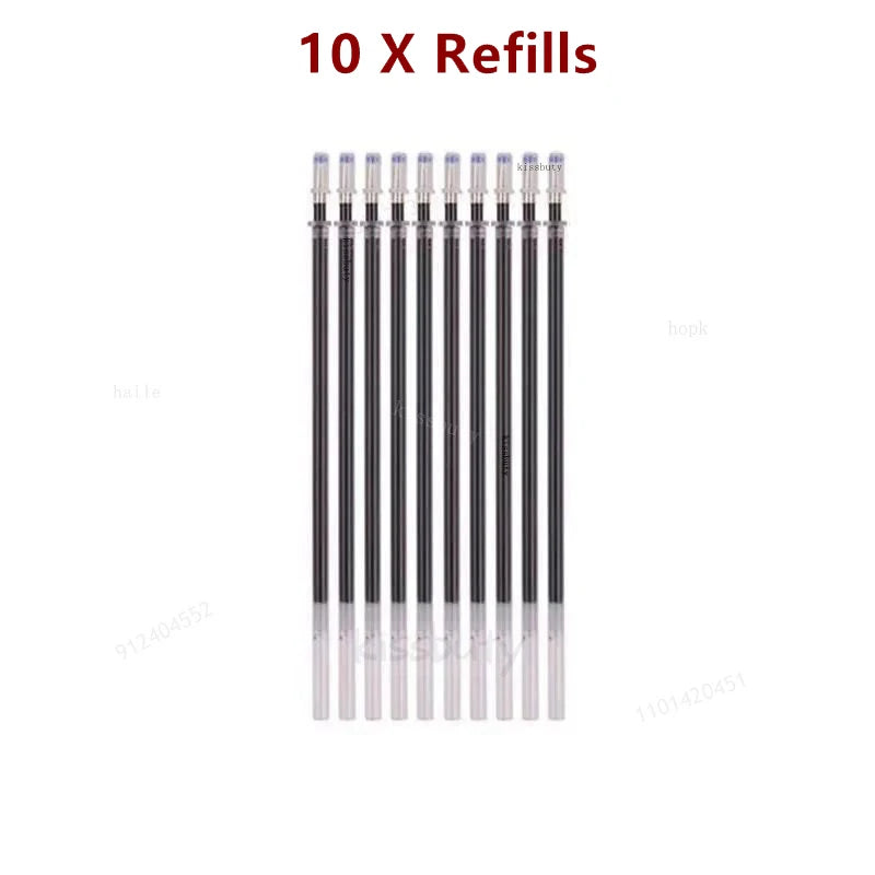 10/12/20/22Pcs Gel Pen Black/Blue ink 0.38/0.5/0.7mm Stationery