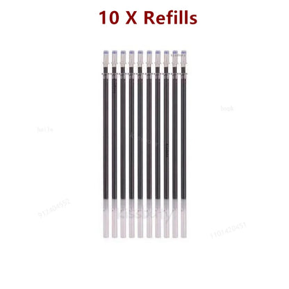 10/12/20/22Pcs Gel Pen Black/Blue ink 0.38/0.5/0.7mm Stationery