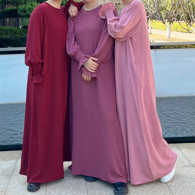Jersey Solid Modest Under Abaya Islamic Robe