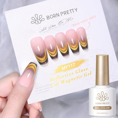 Dark Red Cat Magnetic Gel Nail Polish