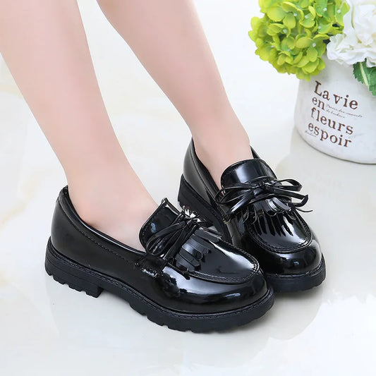 Casual Leather Flats Tassels Loafers Shoes