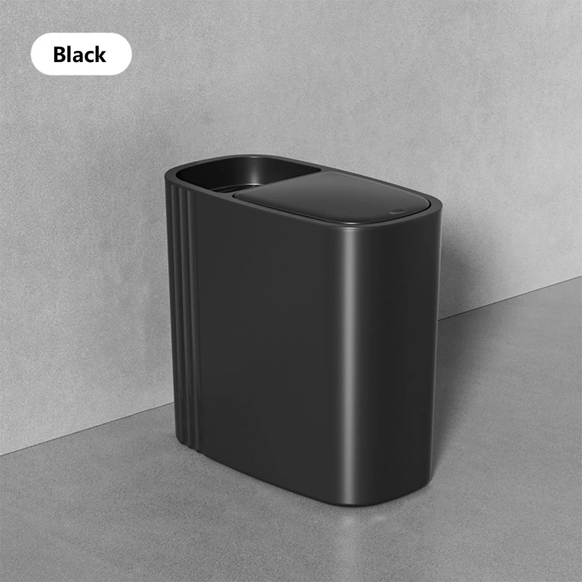 Large Capacity Bathroom Trash Can with Lid Odor