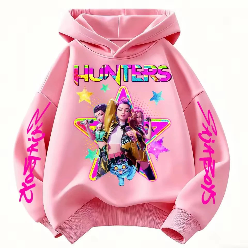 Sky Blue Sweatshirt  Hunter Rumi Derpy Cartoon Warm Thick Hoodie