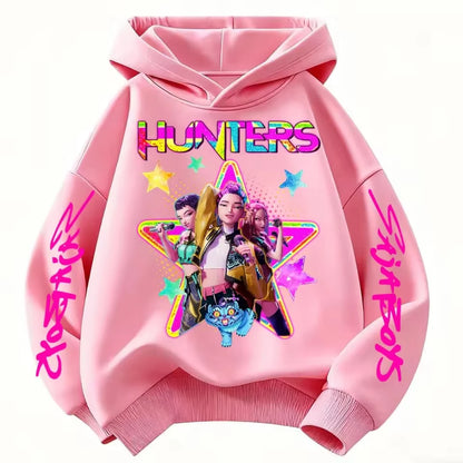 Sky Blue Sweatshirt  Hunter Rumi Derpy Cartoon Warm Thick Hoodie