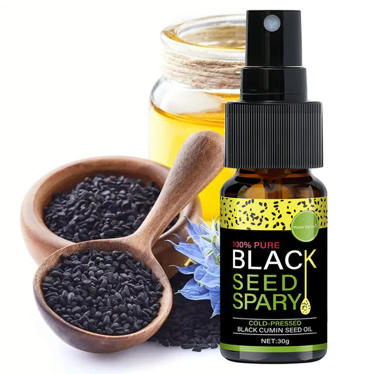 100% Pure Black Seed Oil Spray - Cold-Pressed Hair Treatment
