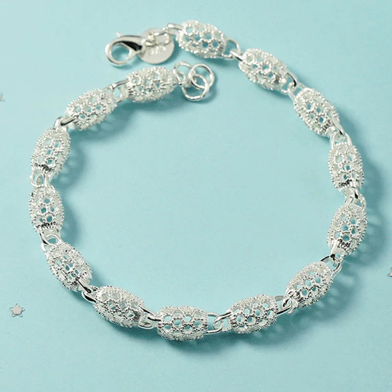 925 Sterling Silver Ball Necklace Set