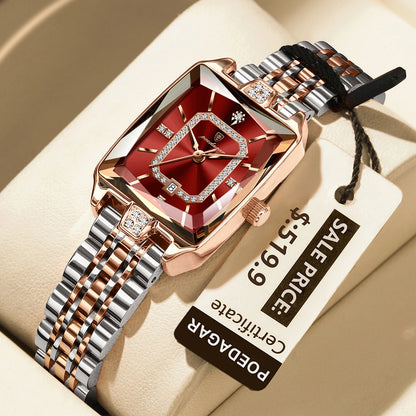 Luxury Rectangle Waterproof Quartz Watches