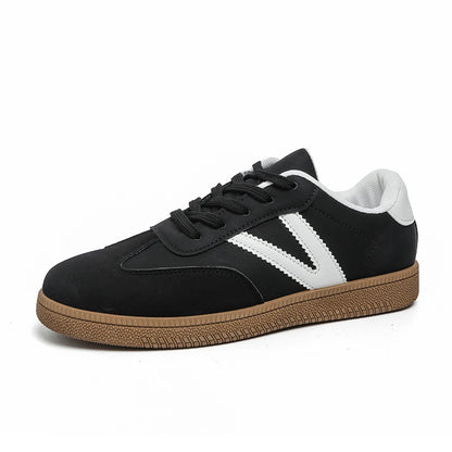 Casual Lace Up Flats Tennis  Walking Sneakers