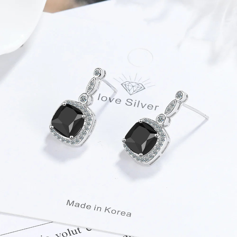 925 Sterling Silver Multiple zircon Earring