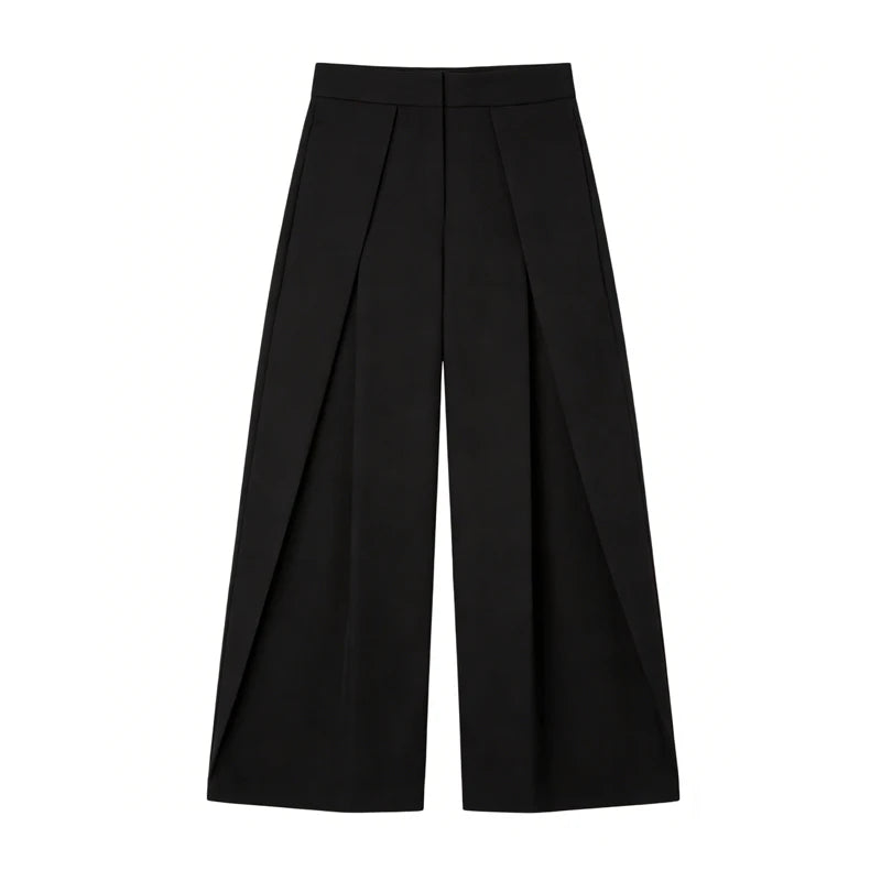 Black Baggy Wide Leg Pants