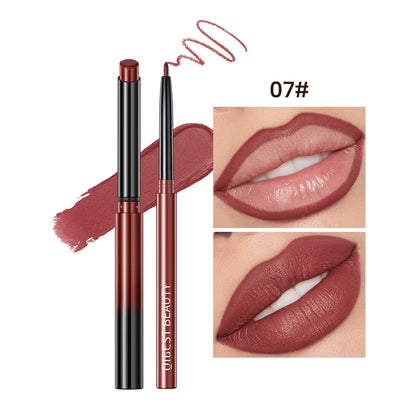 2pcs Lipstick Lipliner Matte Nude Lip Liner Pencil Waterproof Set