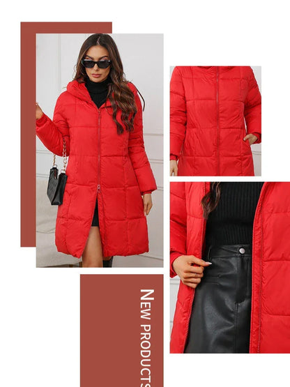 Long Thick Down Cotton Coat