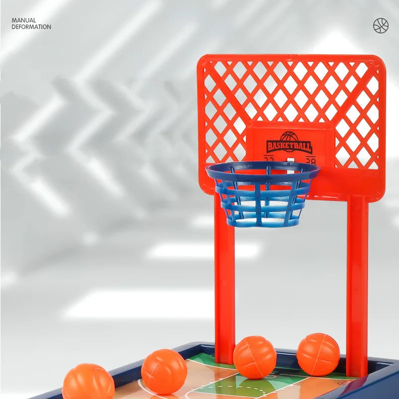 Mini Desktop Board Basketball Hoop Finger Shooting Machine Toys