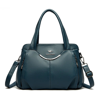 Luxury Soft Leather Crossbody Shoulder Tote Handbags