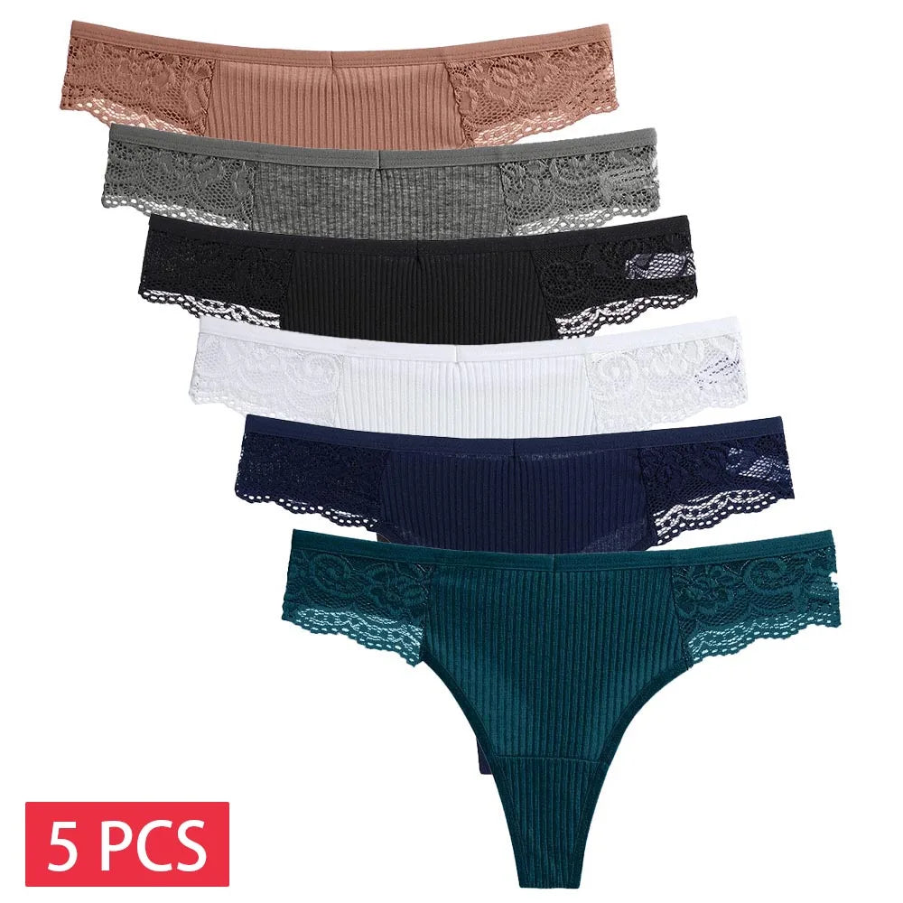 5 PCS/Set Cotton Panties G-String  Lingerie