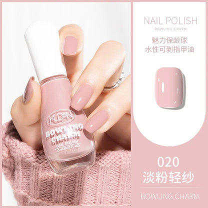40 Colors Nail Polish Water-based Quick Drying Tearable Nail Art