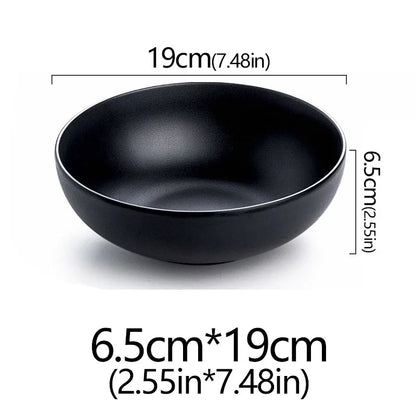 Frosted Melamine Ramen Bowl Imitation Porcelain