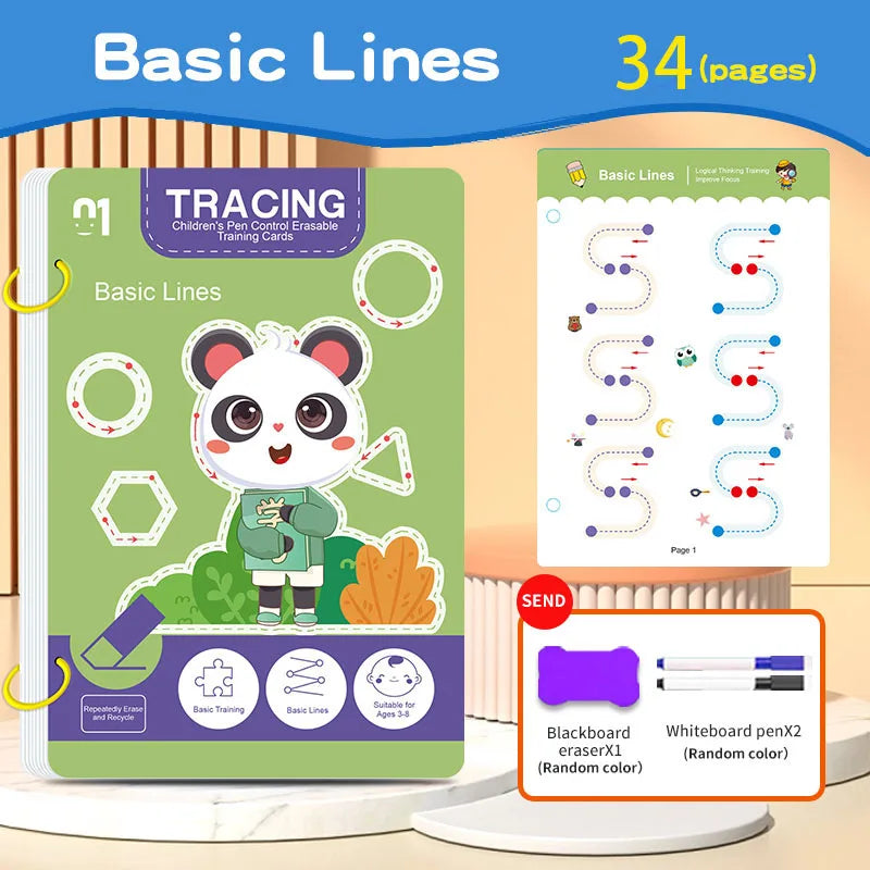 34-Page Reusable Practice Book Set
