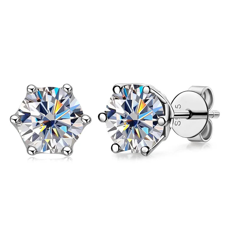 DANA 1/2/4CT VVS Russian Diamond Earrings