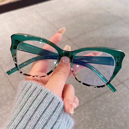 Cat Eye Reading Prescription Eyewear Anti Blue Light Hyperopia Correction Eyeglass