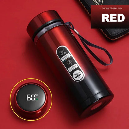 Thermos Stainless Steel Vacuum Bottle with LED Temperature Display