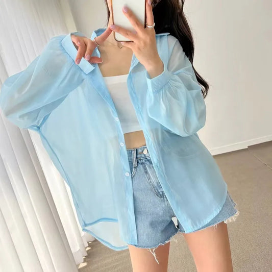 Thin Chic Baggy Korean Style Shirt