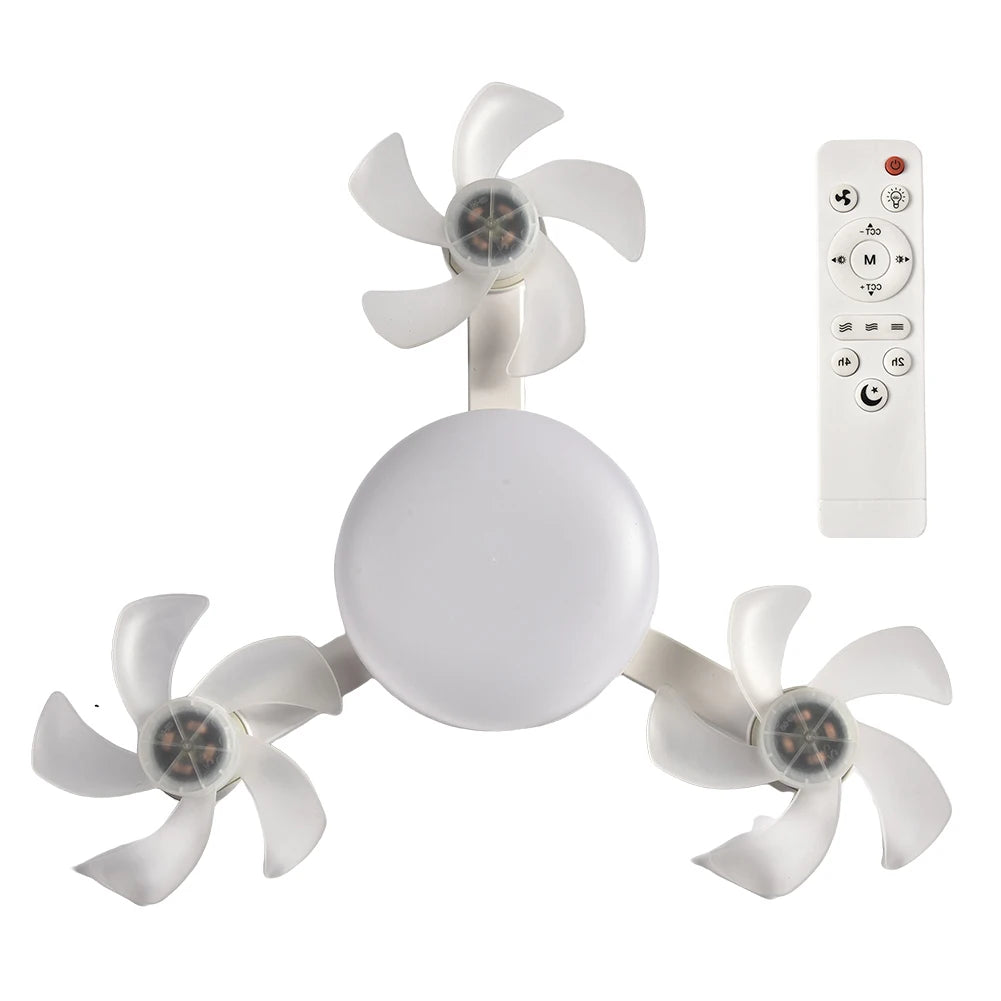 Drone Design Silent Ceiling Fan Light E27 Base Remote Controlled