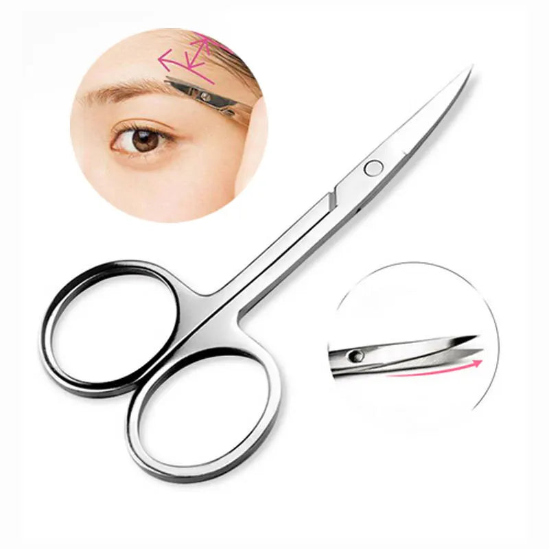 Stainless Steel Small Nail Tools Eyebrow Nose Hair Scissors