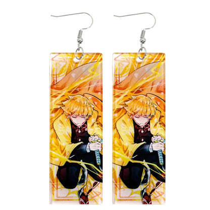 Acrylic Demon Drop Long Earrings