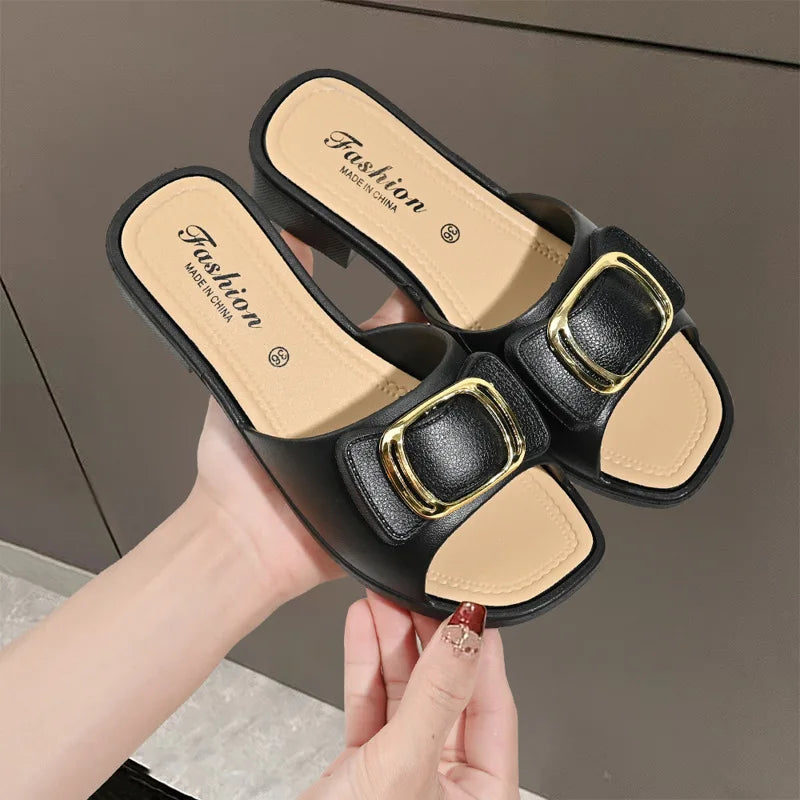 Versatile Thick Sole Flip Flops Slides Slippers