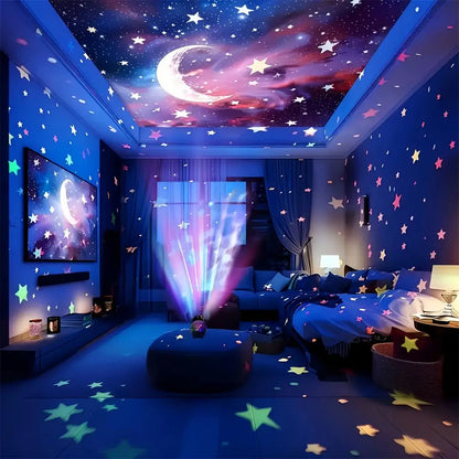 Colorful Starry Sky Series 17 Colors Star Moon