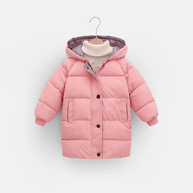 Down Long Outerwear Winter Autumn Teen Cotton -Padded Parka Coats