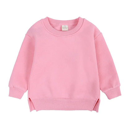 Winter Spring Pullovers Korean Baby Thicken Fleece 6M-7T Hoodies