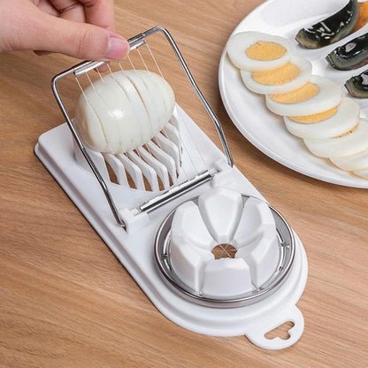 PP Base egg cutter 2-in-1 stainless steel