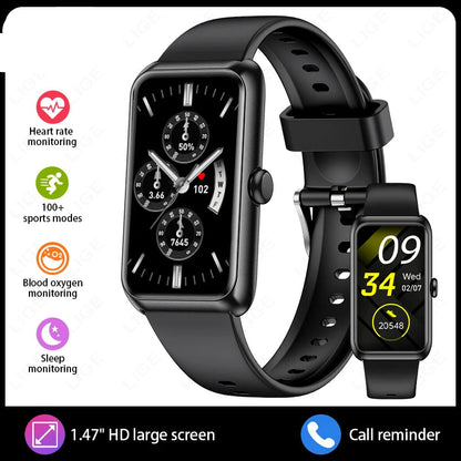 1.47-inch Blood Oxygen Heart Rate Sleep Health Monitoring Information Watch Smartwatch