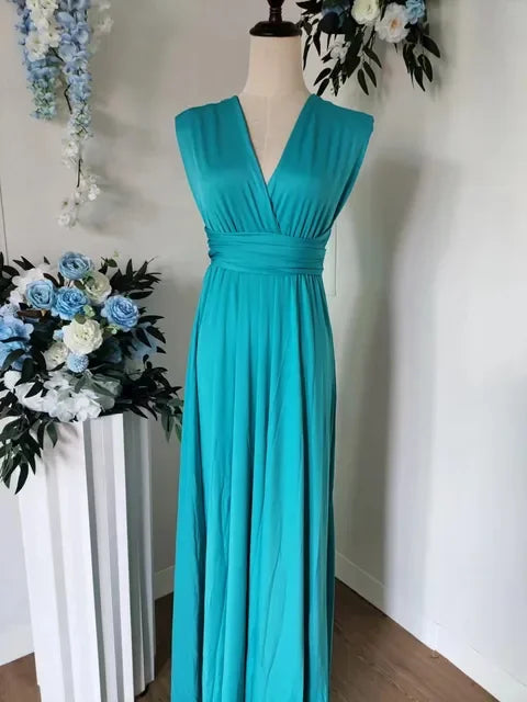 Rust Bridesmaid Dress Infinity Multiway Maxi Bridesmaid Dress