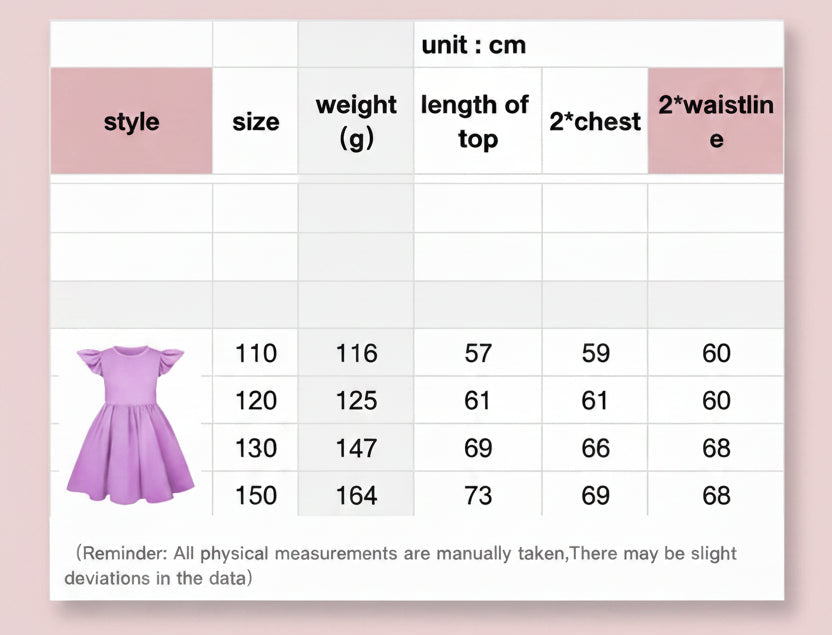 Capibala Kids Cute Capybara Fly Sleeve Casual Dresses