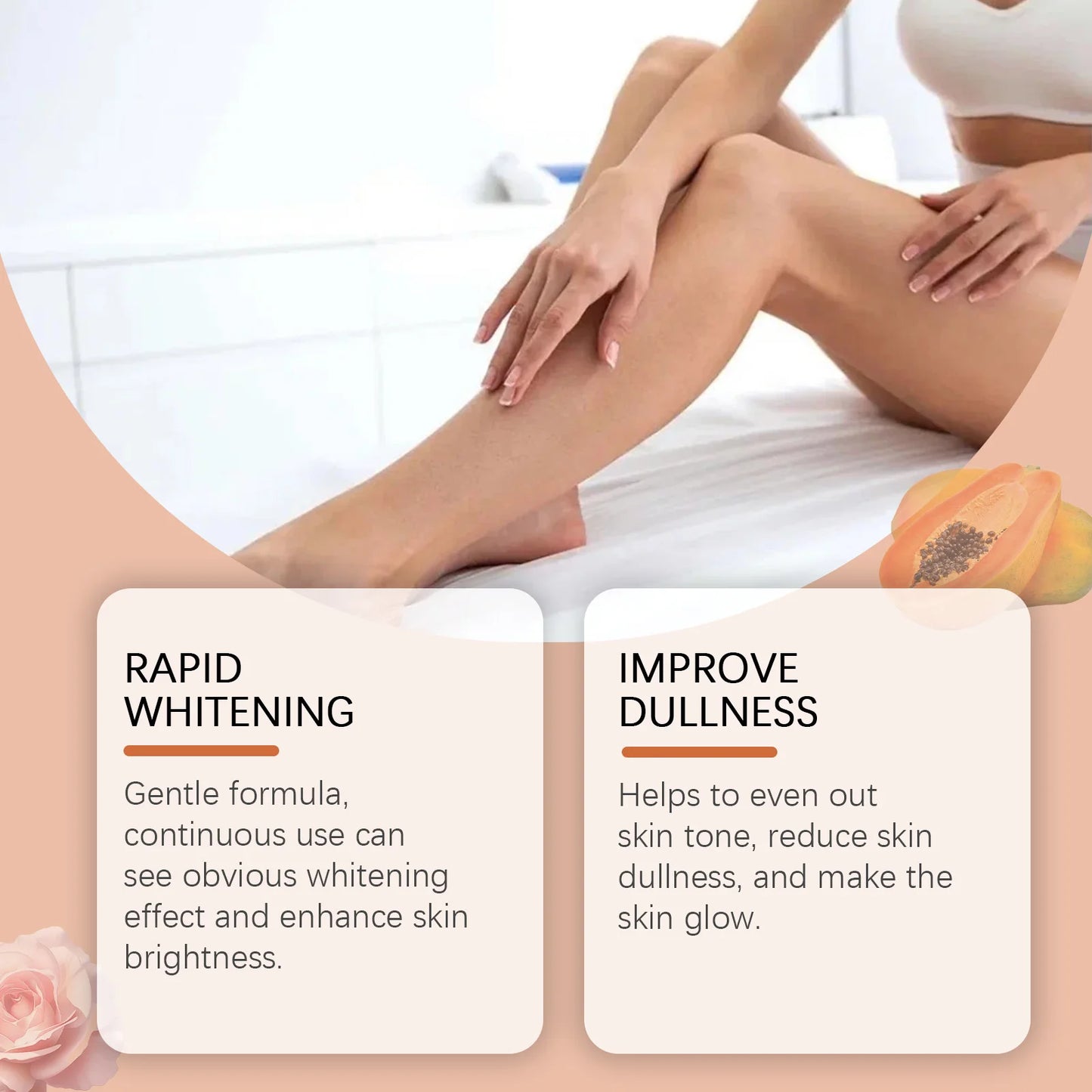 Aceite súper blanqueador de papaya para rostro y cuerpo